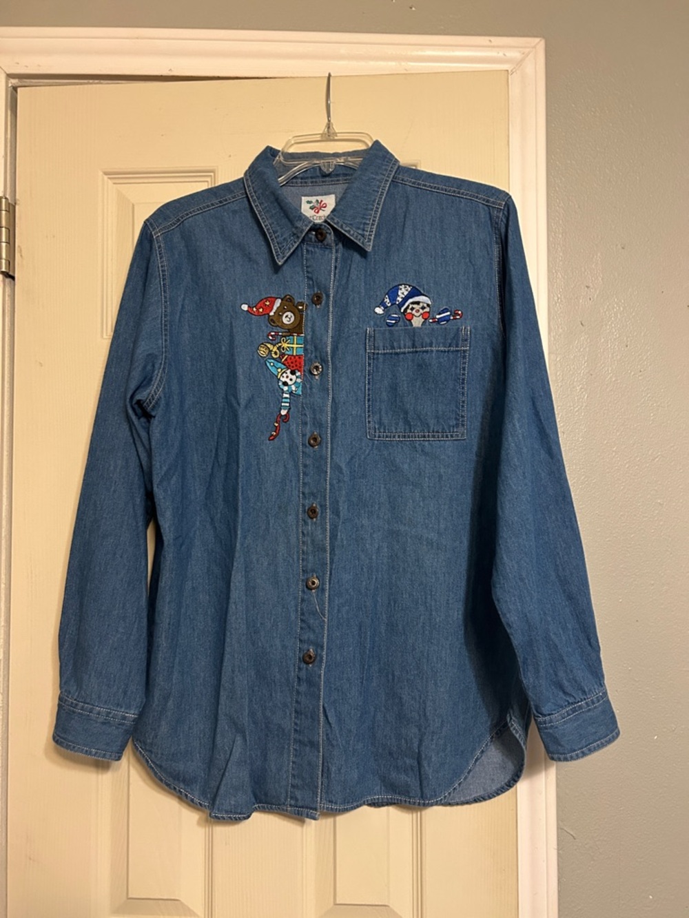 Nutcracker denim Christmas shirt